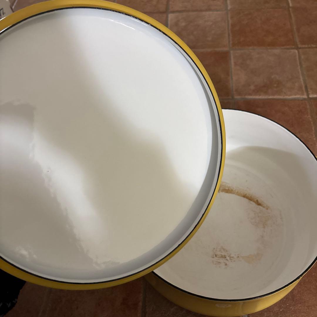 ダンスク イエロー 両手鍋