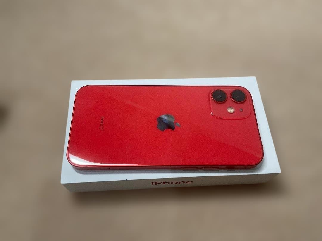 中古美品稼働品Apple iPhone 12 (PRODUCT)RED 64GB
