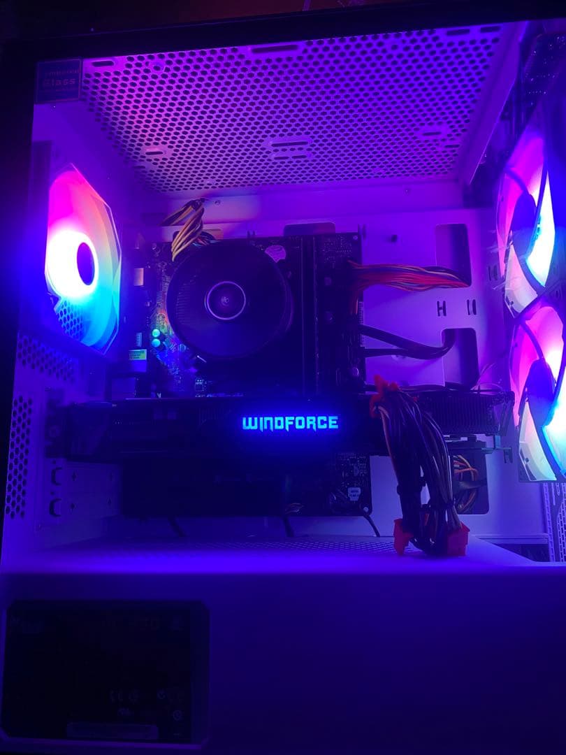 ライト ゲーミングPC core i5 GTX搭載 オプション+白ガラスケース