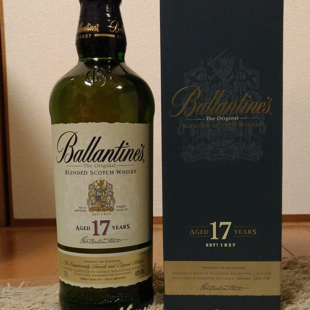 ウイスキー　バランタイン 17年 
40度 箱付 750ml