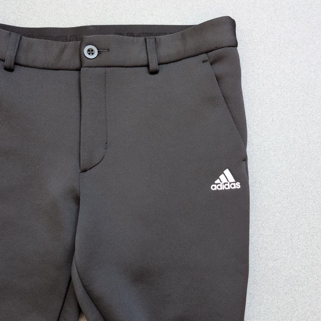 【極美品】アディダスゴルフ　ダンボールニット素材　刺繍ロゴ　ジョガーパンツ L