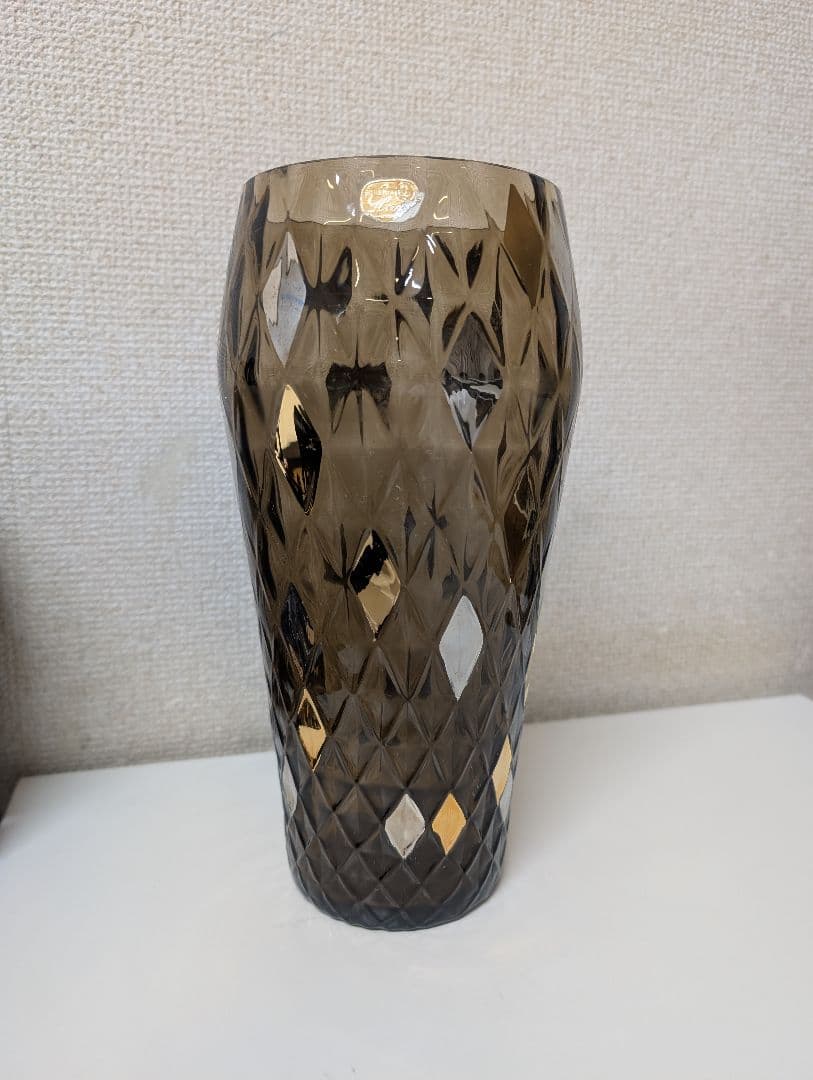 ボヘミアガラス　花瓶