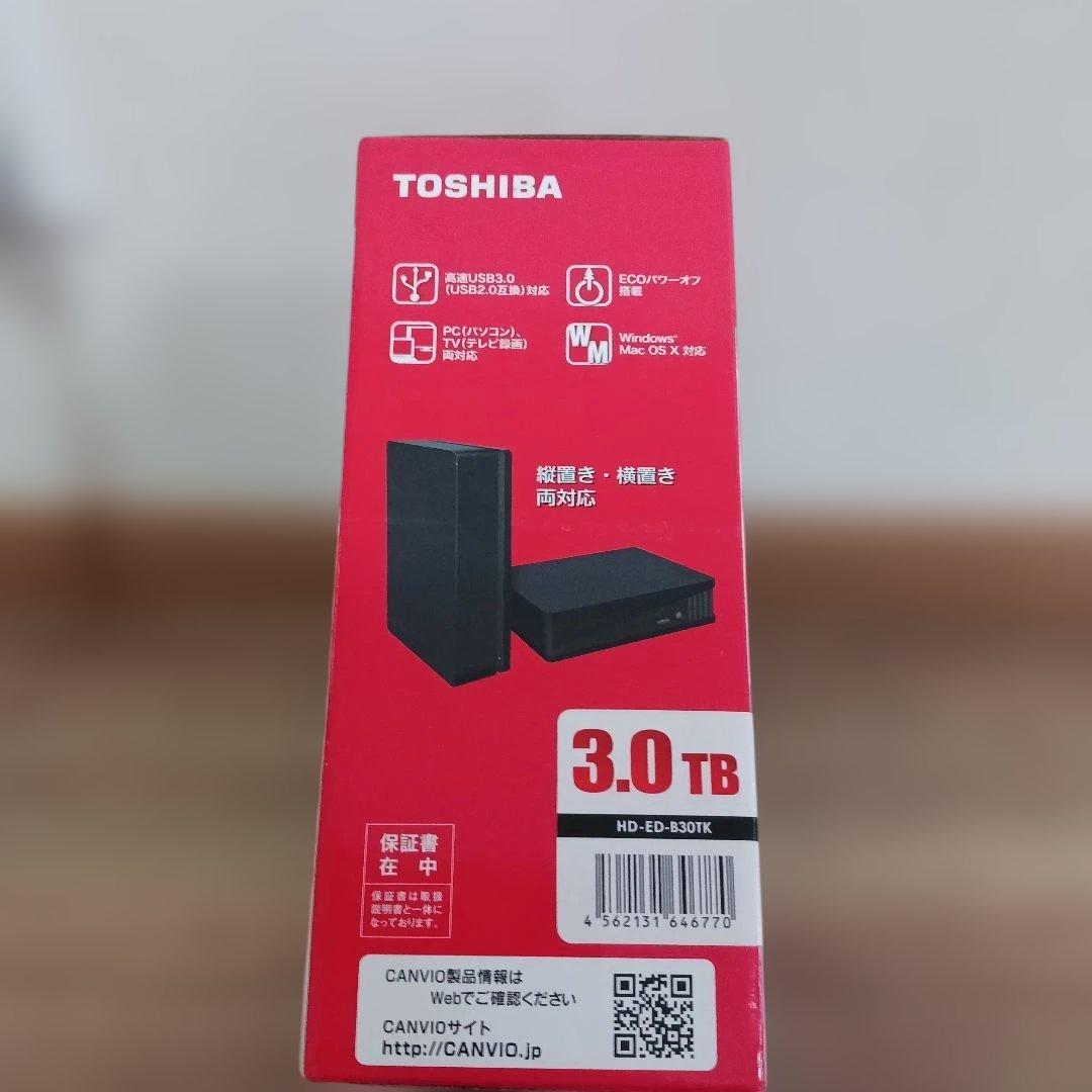 東芝 TOSHIBA CANVIO DESK 3TB 外付けハードディスク