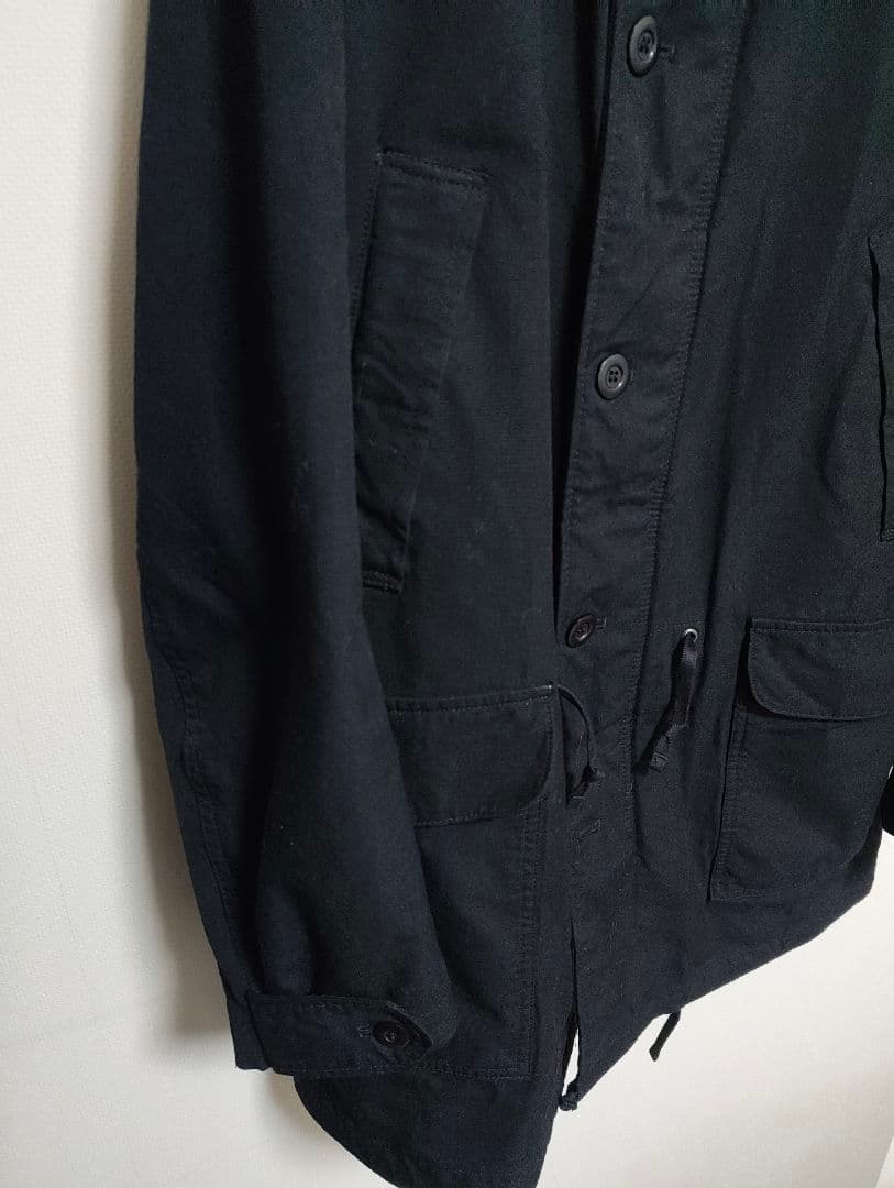 コムデギャルソンオム　モッズコート　黒　フード　　L