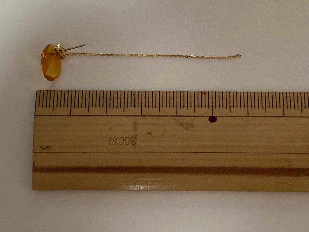 美品　monaka モナカジュエリー　フラットピアス　片耳　k18