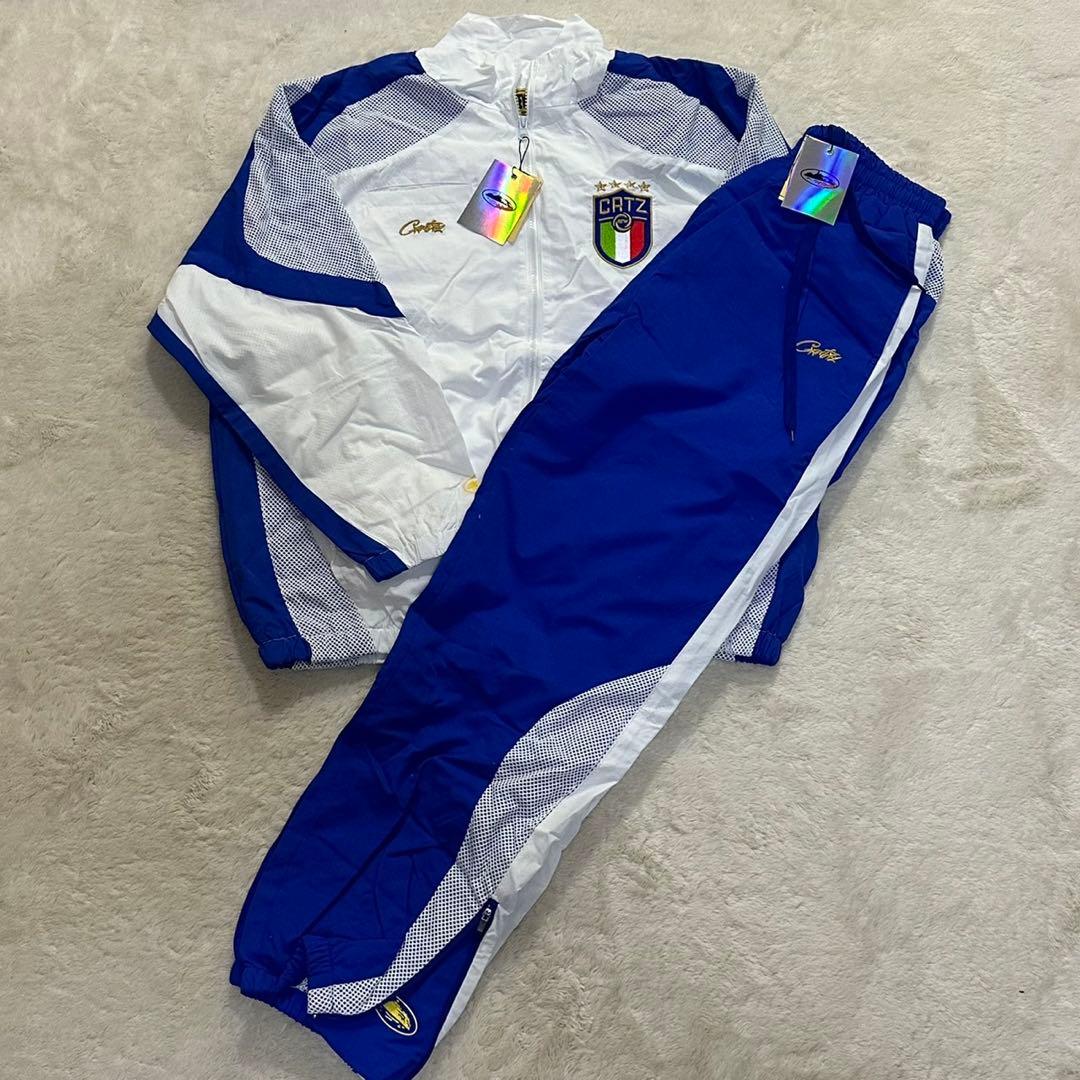 即日発送　corteiz セットアップ　ナイロン　コーテイズ　ブルー　M