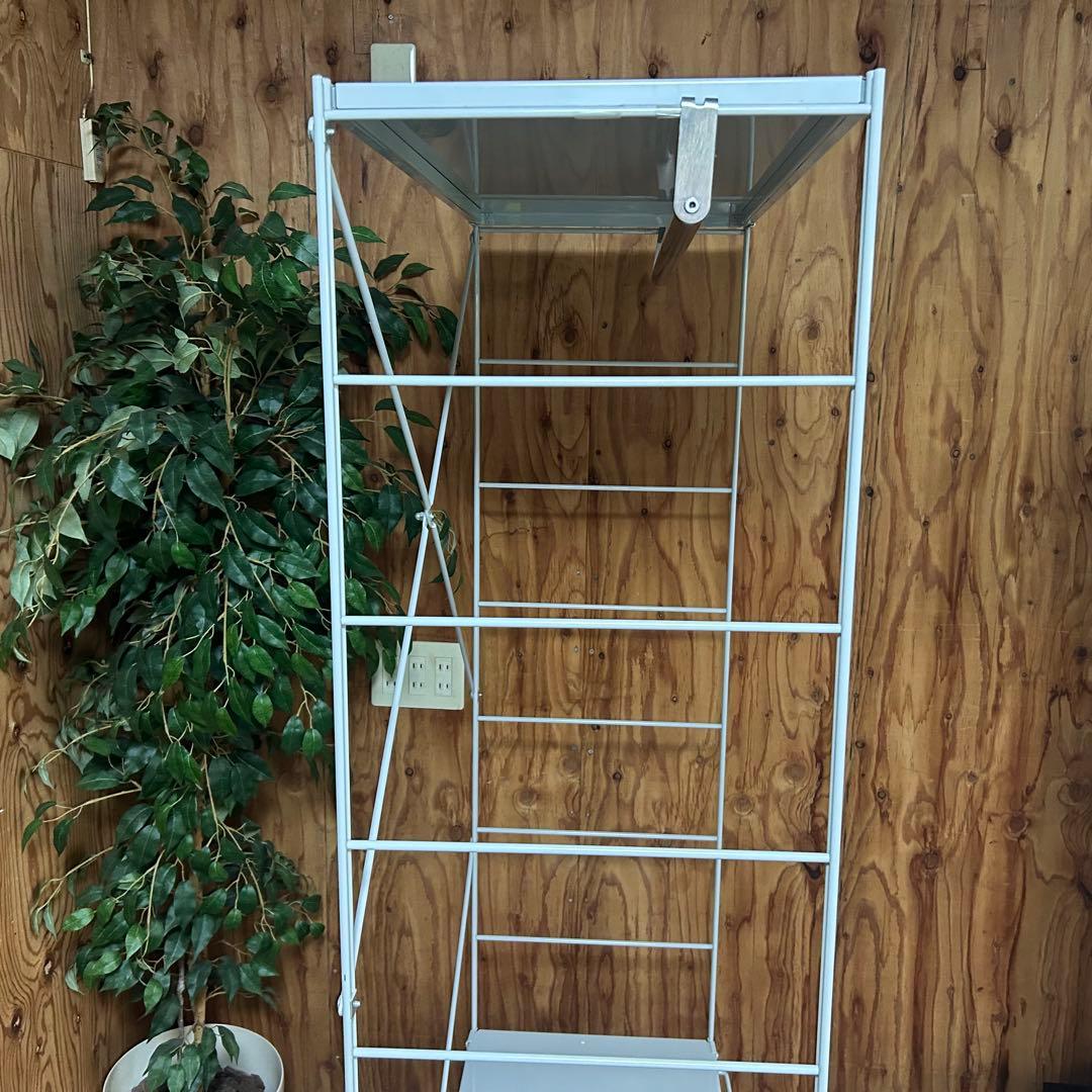 都内23区送料無料❗️ 無印良品　スチールユニットシェルフ　ワードローブ収納付き✨