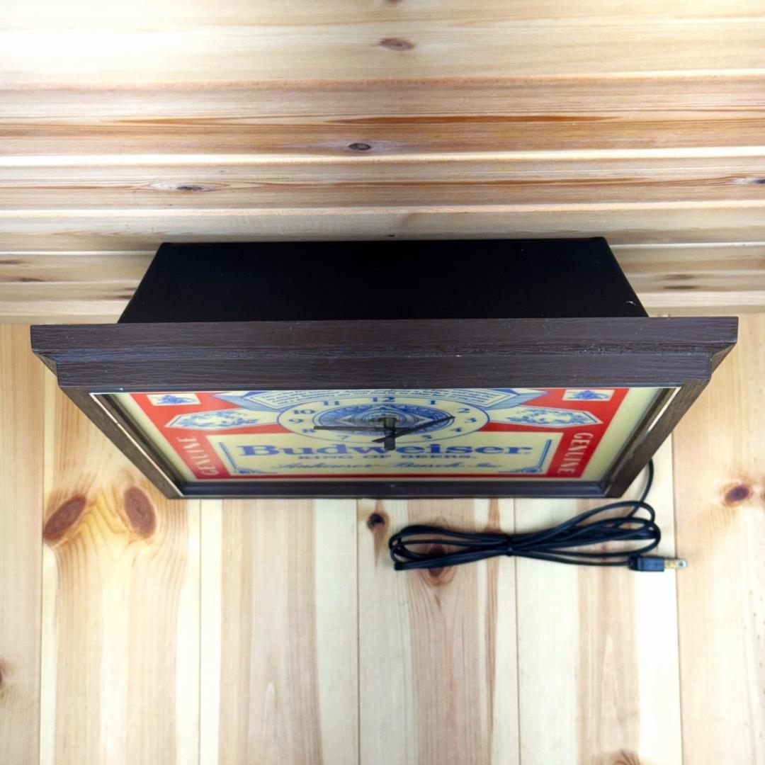 Budweiser バドワイザー ビンテージ 時計 壁掛け時計 ライト ランプ