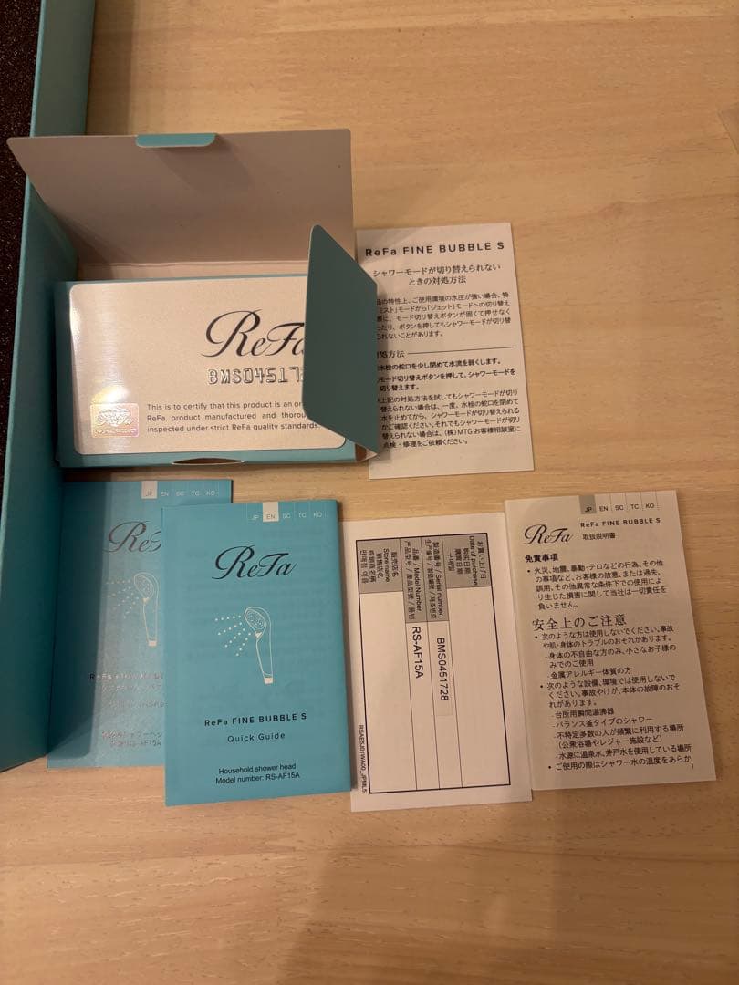 ReFaファインバブル S シャワーヘッド