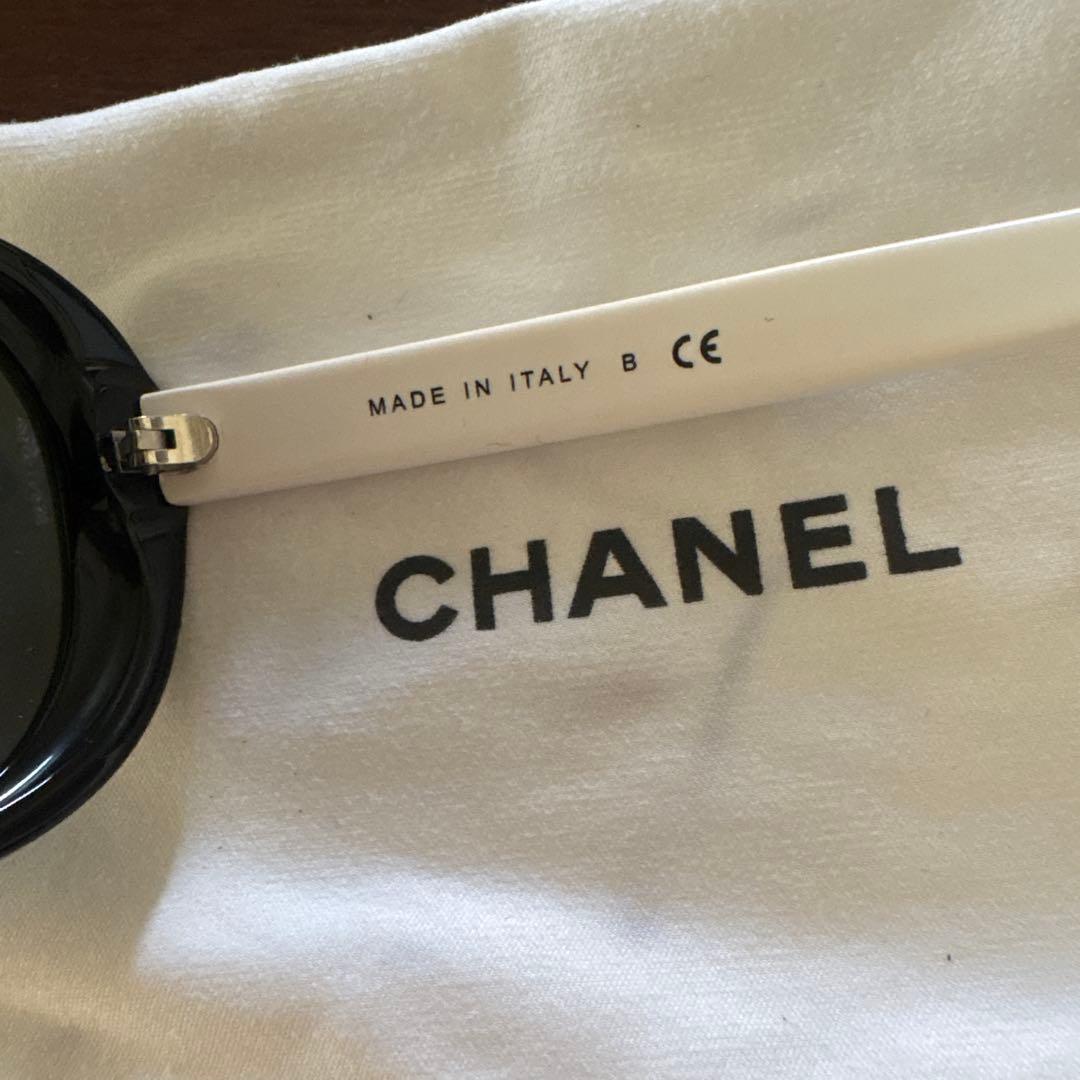 TANAKA 様限定⭐︎CHANEL ラウンド型サングラス ブラック ホワイト