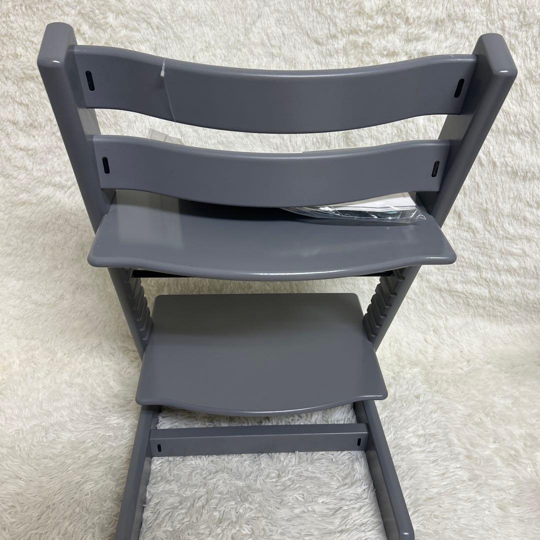 【極美品】ストッケ　トリップトラップ　シリアルNo.6 ストームグレー　付属品有