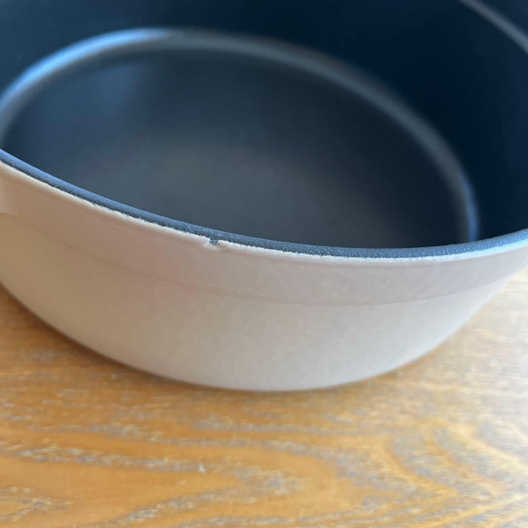 STAUB ストウブ　シャロー　￼ココット　ラウンド　リネン　26cm