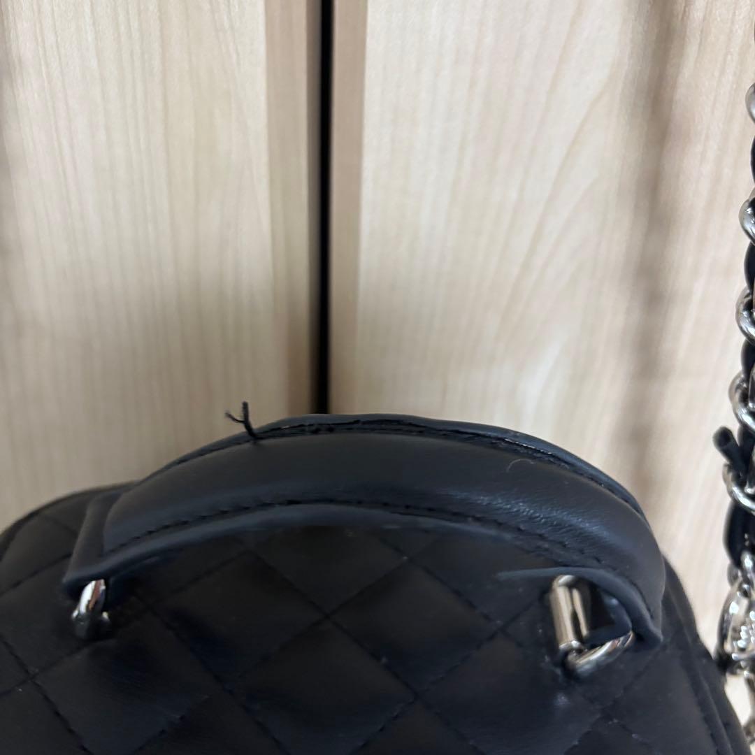 Darich ダーリッチ キルティングスクエアミニバッグ シルバーパーツ