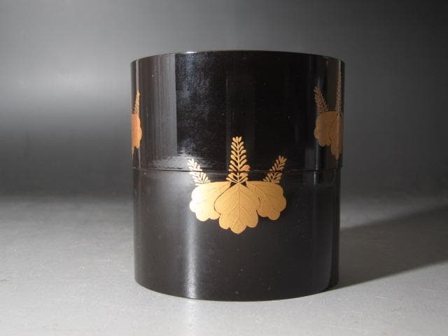 ★　中村宗哲　桐蒔絵　中次　裏千家　十一代　玄々斎の花押がございます★x491