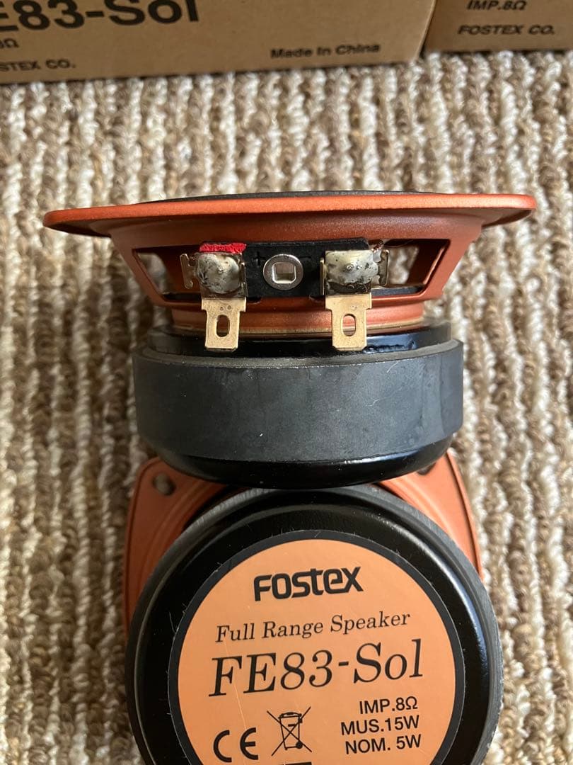 Fostex FE83-Sol フルレンジスピーカー2本　新品同様　おまけ付き