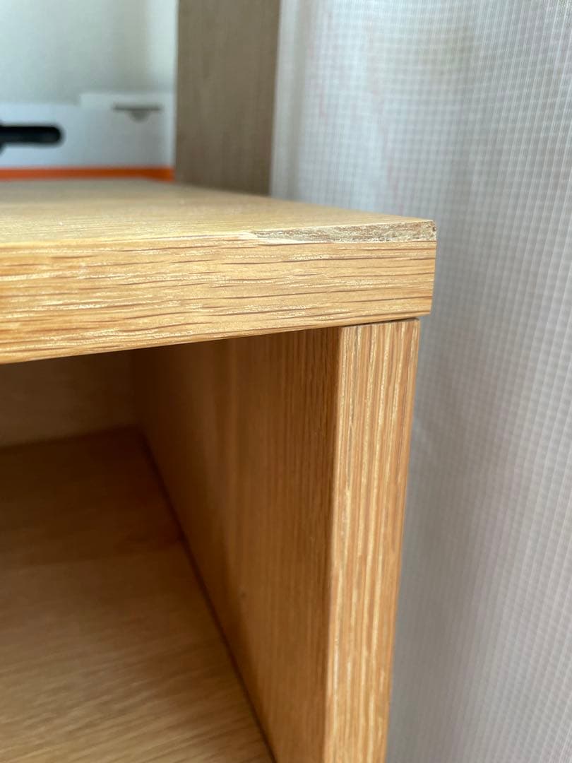 【廃盤商品】　無印良品　スタッキングキャビネット　オーク材