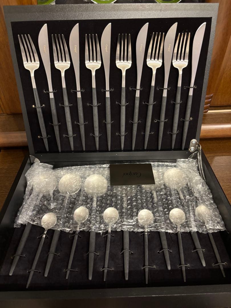 【未使用】Cutipol GOA ブラック GO024 カトラリーセット 24点