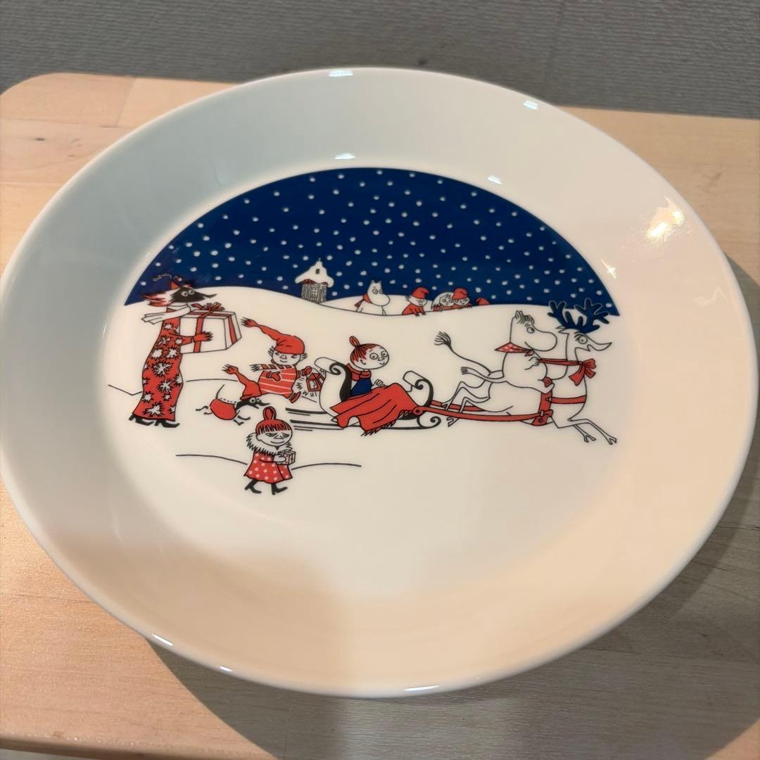 MUUMI イラスト入り皿セット 2/10 1/10 合計4枚