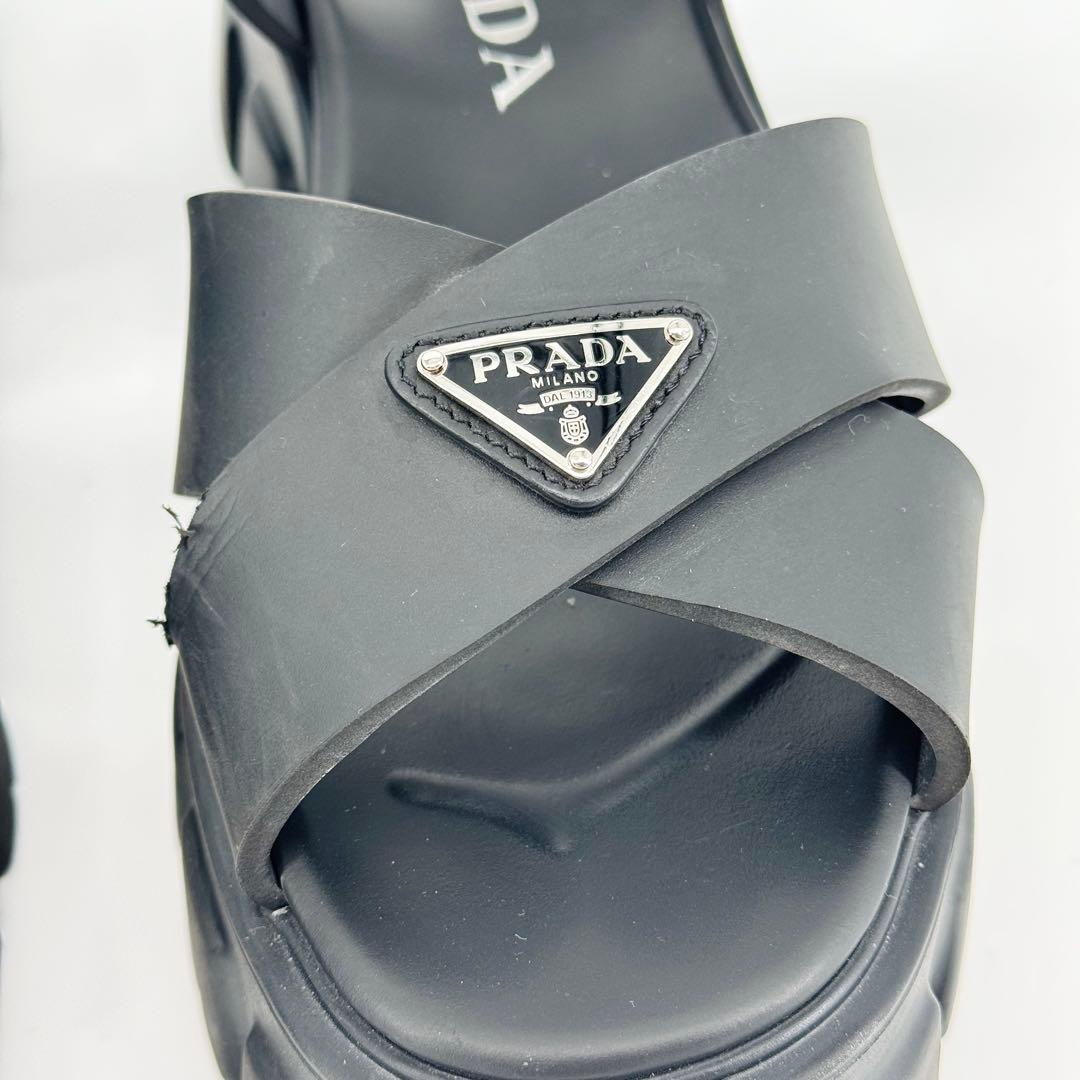 25SS PRADA プラダ モノリス ラバーサンダル ミュール 37