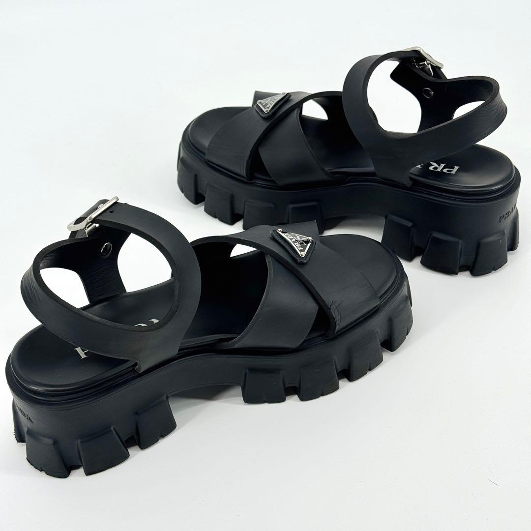 25SS PRADA プラダ モノリス ラバーサンダル ミュール 37