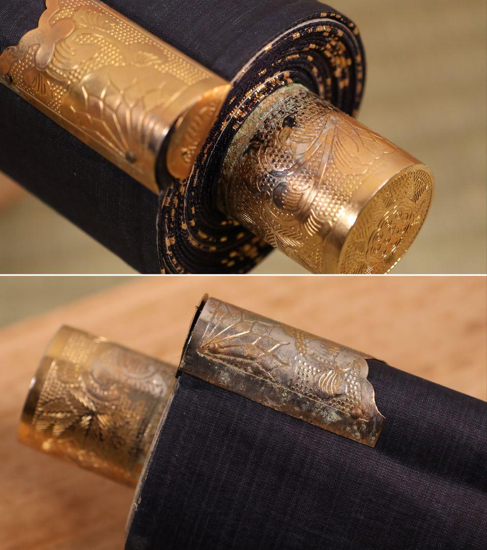 絹本 掛軸 金糸刺繍「南無妙法蓮華経」日蓮名号 宗祖日蓮大聖人【MA548】