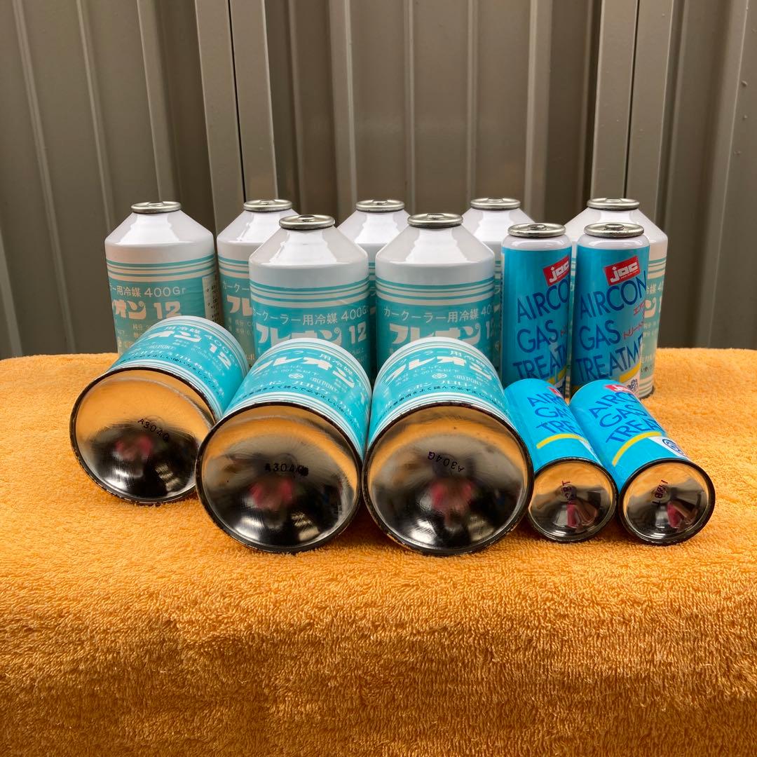 フレオン12 400g x10本とエアコンガストリートメント4本