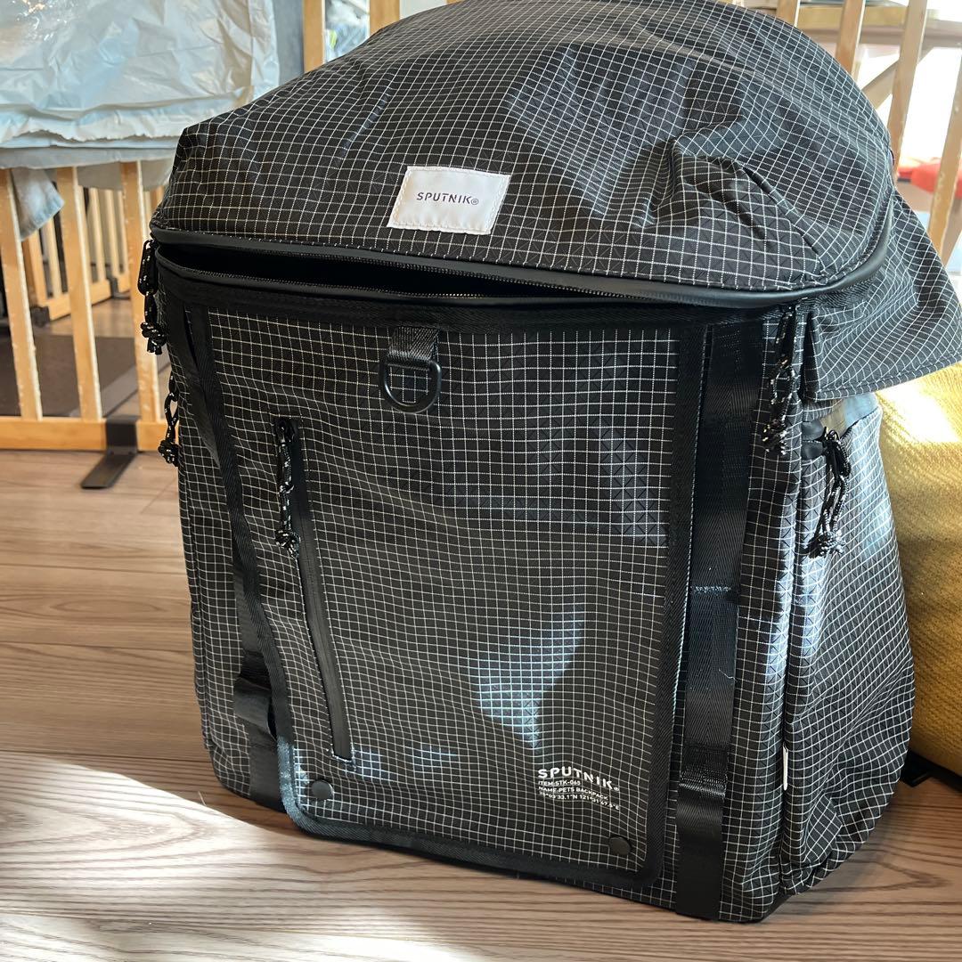 SPUTNIK ペットキャリー ブラック チェック柄　新品　中型犬