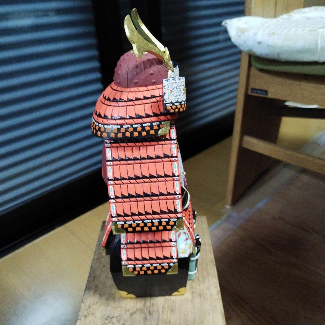 アンティーク　美品　奈良　一刀彫　具足　柴田一華作