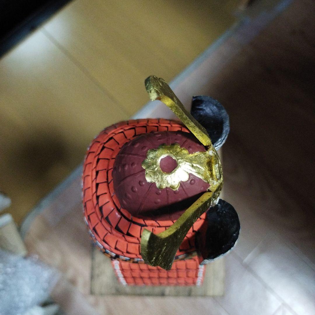 アンティーク　美品　奈良　一刀彫　具足　柴田一華作