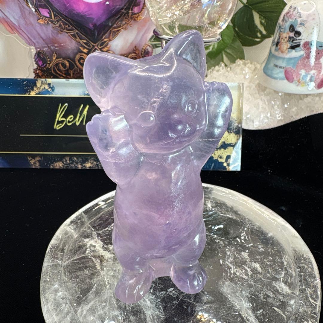 フローライト立ち猫ちゃん♡♡No.2418