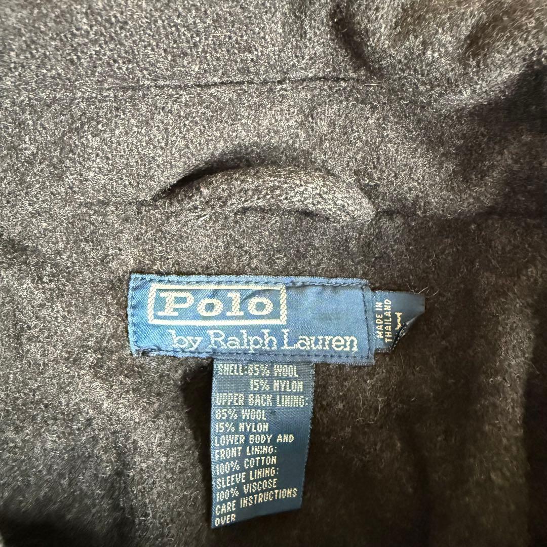 ポロバイラルフローレン ウール ハーフコート L グレー