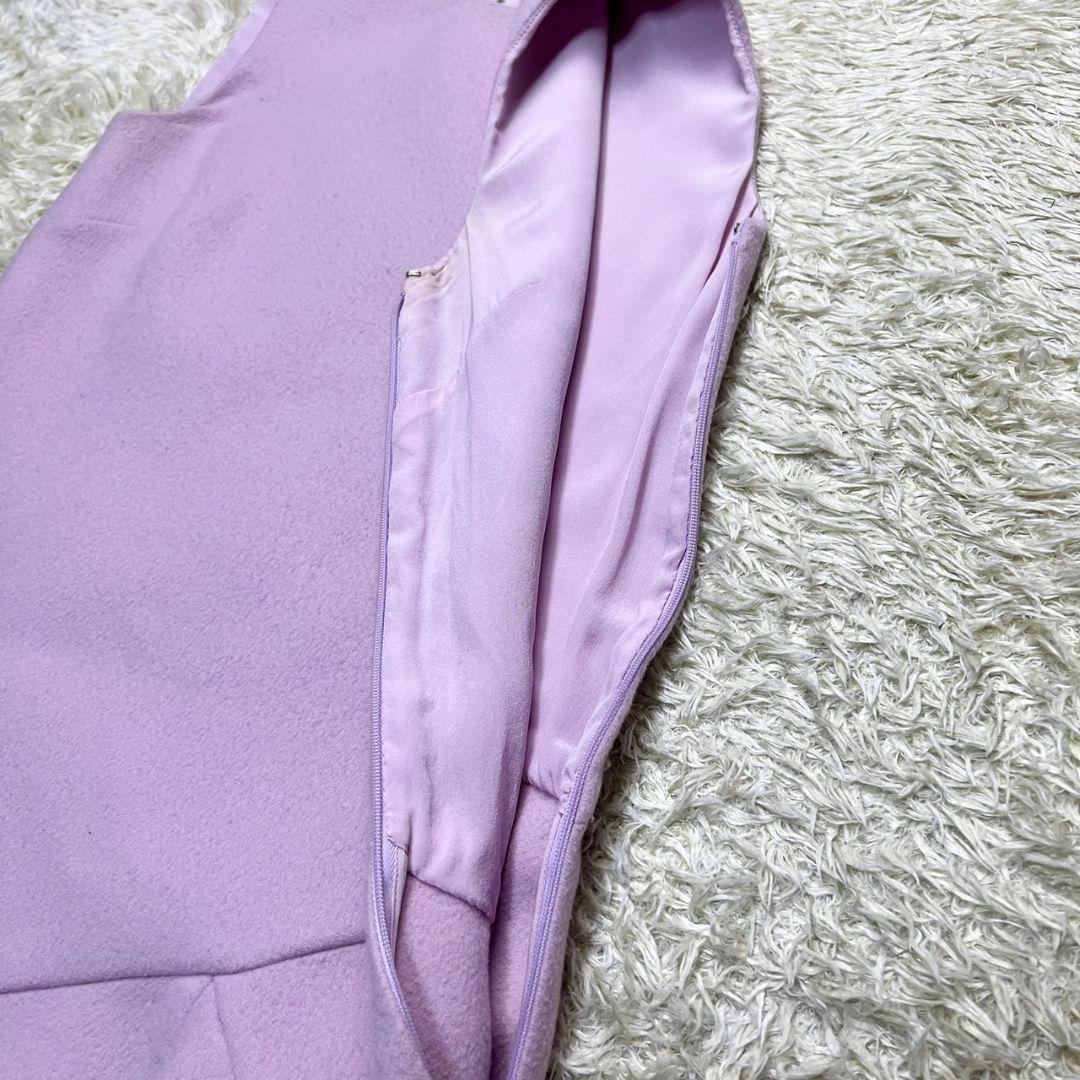 【現行品】Christian Dior ワンピース ドレス カシミヤ混 ピンク