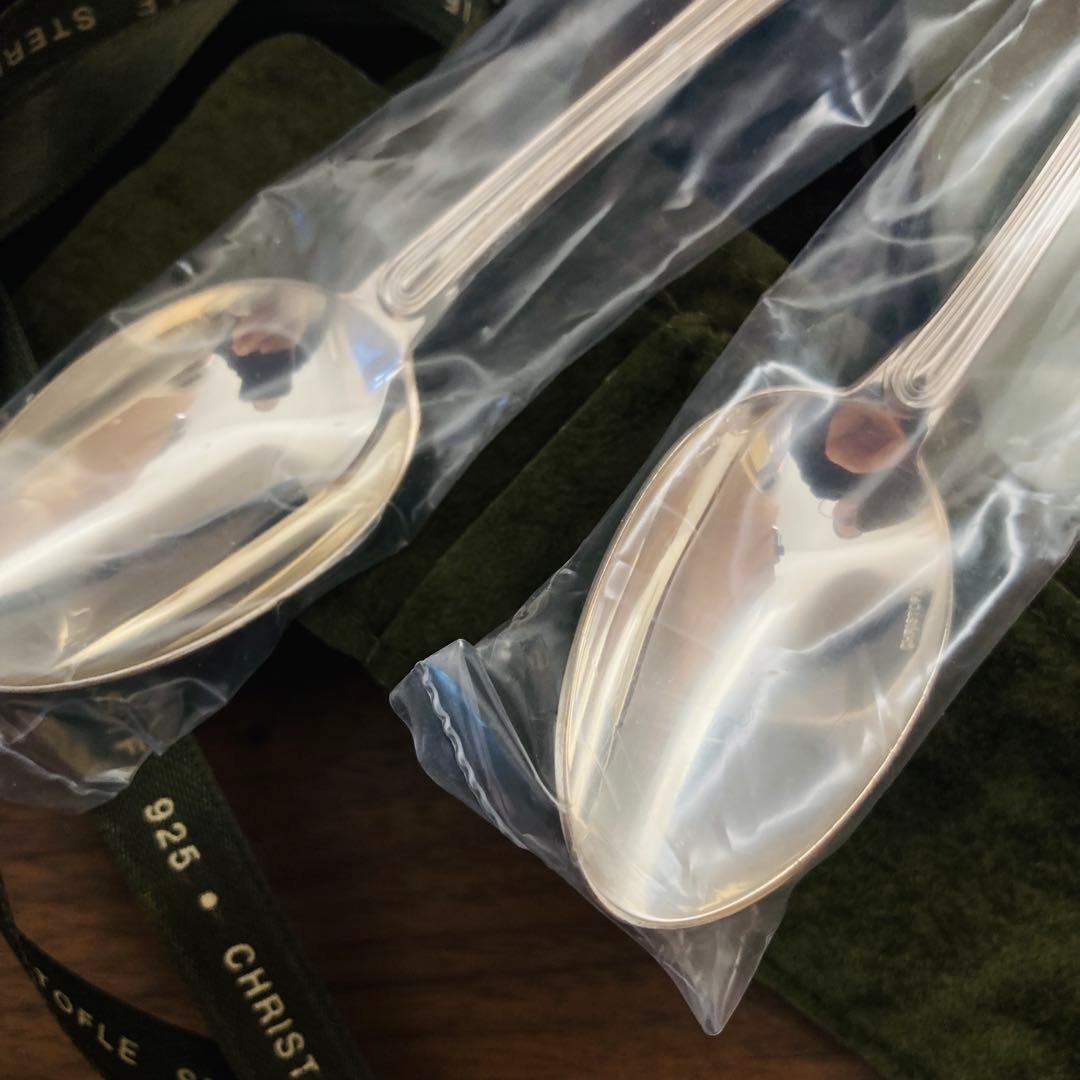 ★値下★【未開封】　クリストフル　銀　スターリングシルバー925 スプーン　2本