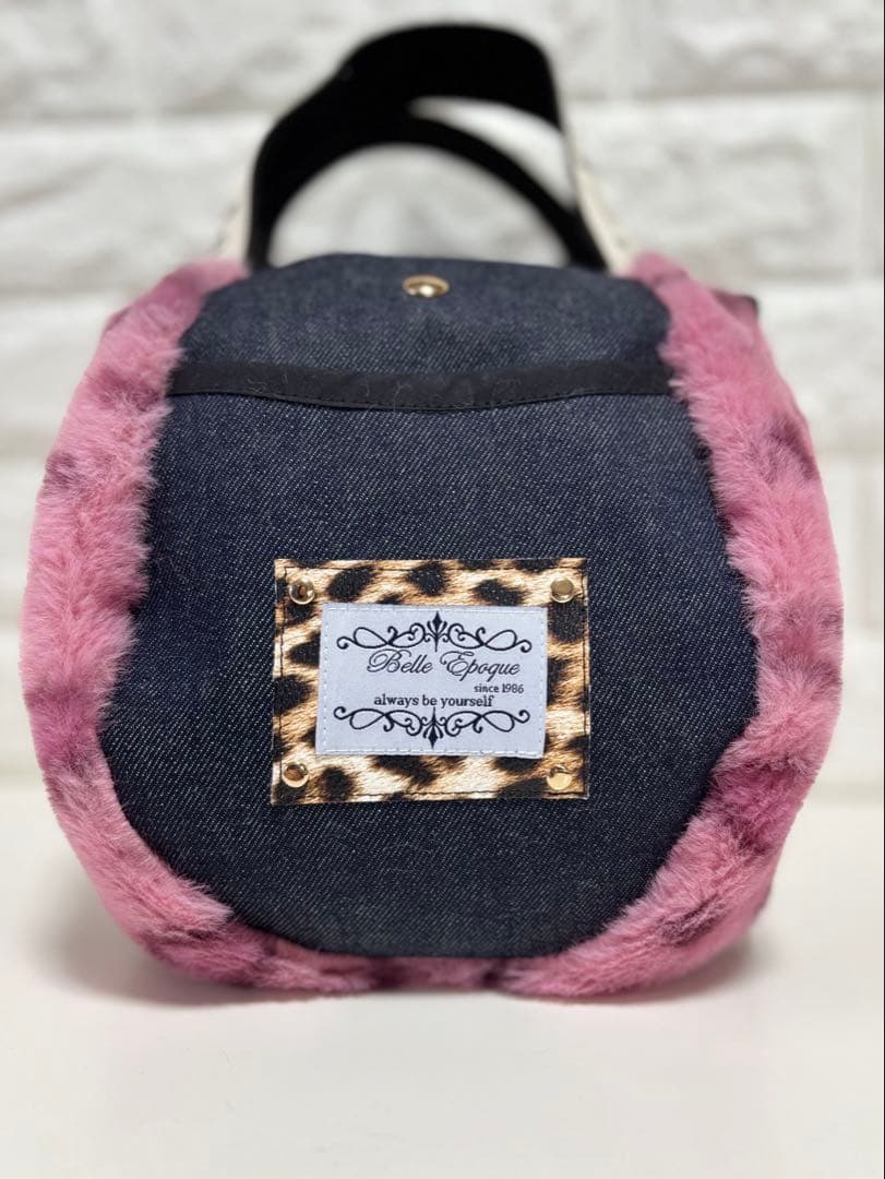 そ*2様 コヤンイサムチョン　ハンドメイド　ファーミニバッグ　ヒョウ柄　クラウデ