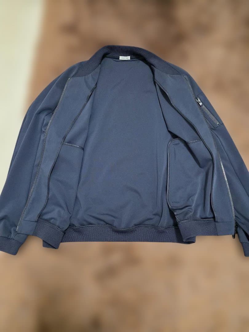 【美品】クロスクローゼット　マットツイスト ダブルジャージ ネイビー　Lサイズ