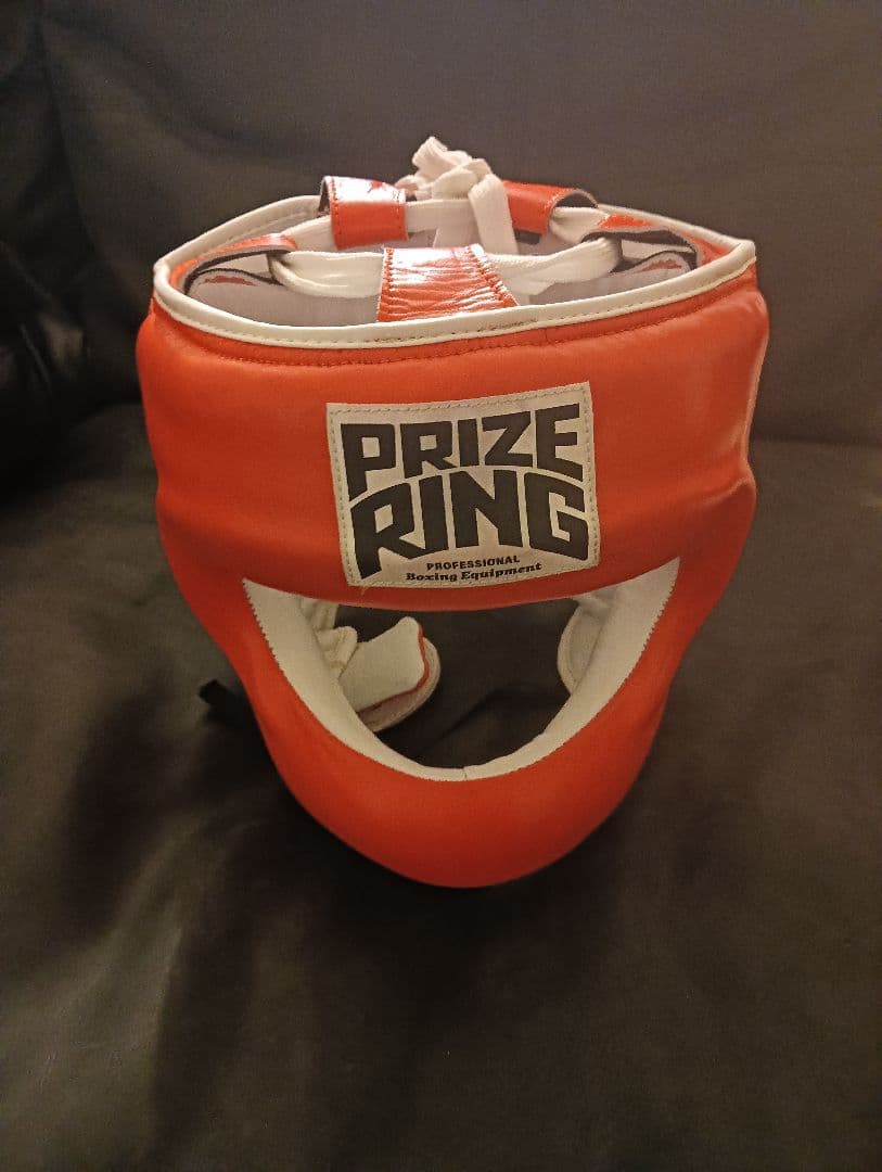 新品未使用　PRIZE RING ヘッドギア オレンジ