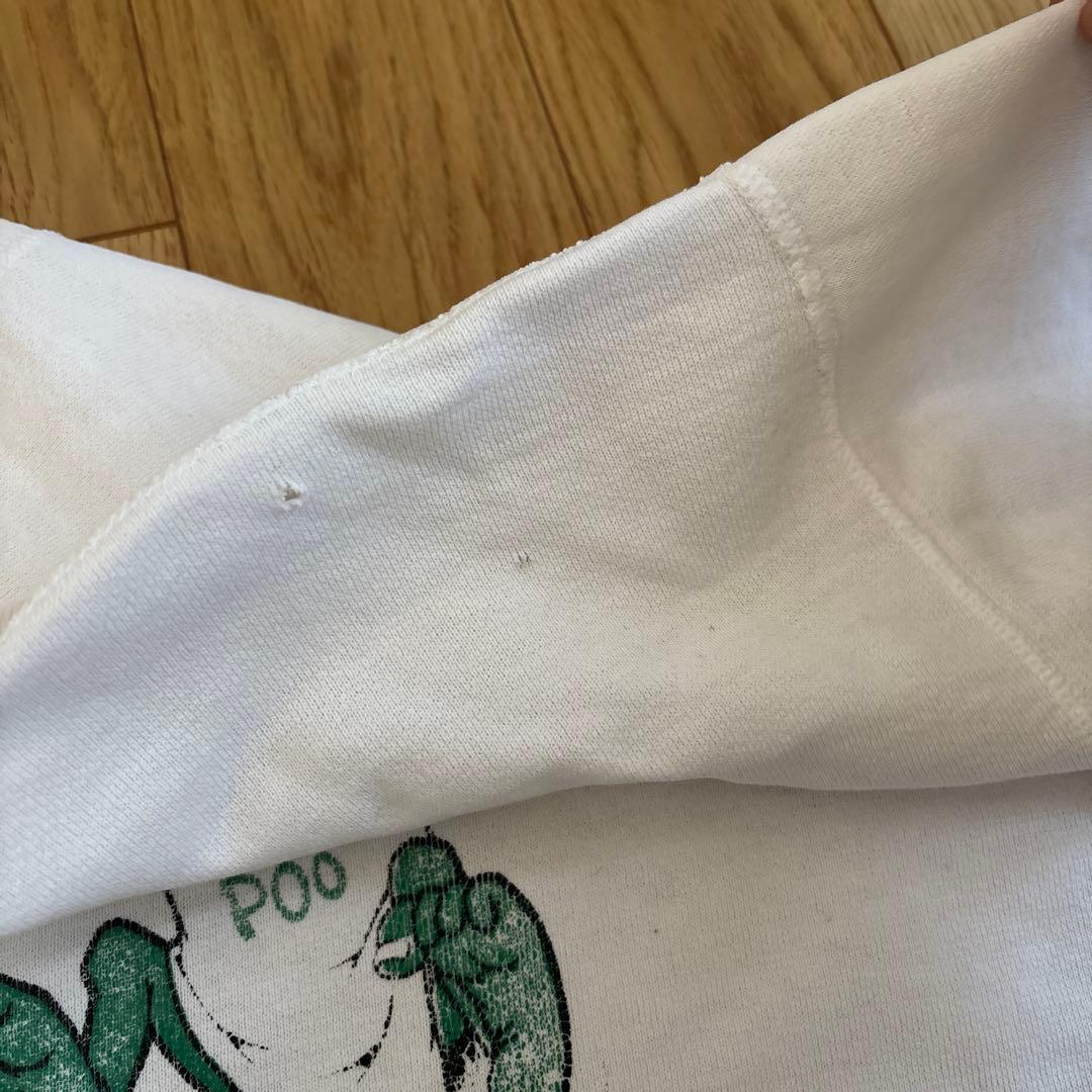 50s 60s モンスタープリント　スウェット　ヴィンテージ 前V