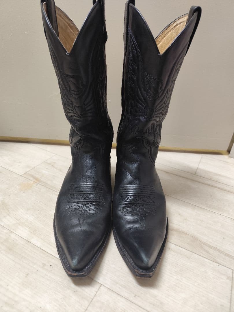 SENDRA ウエスタンブーツ　オールブラック　27cm