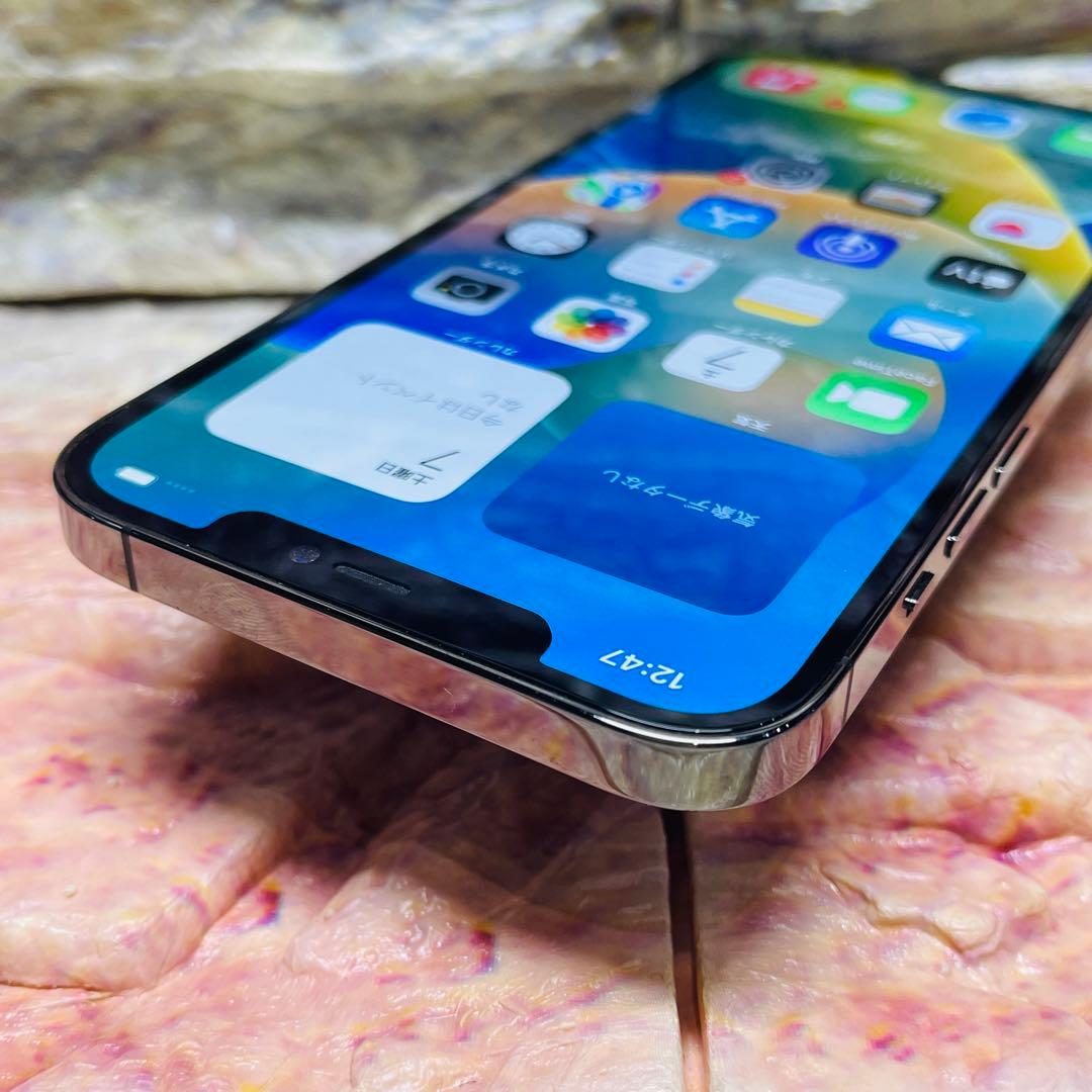 SIMフリー iPhone12ProMAX 128GB グラファイト 電池良好