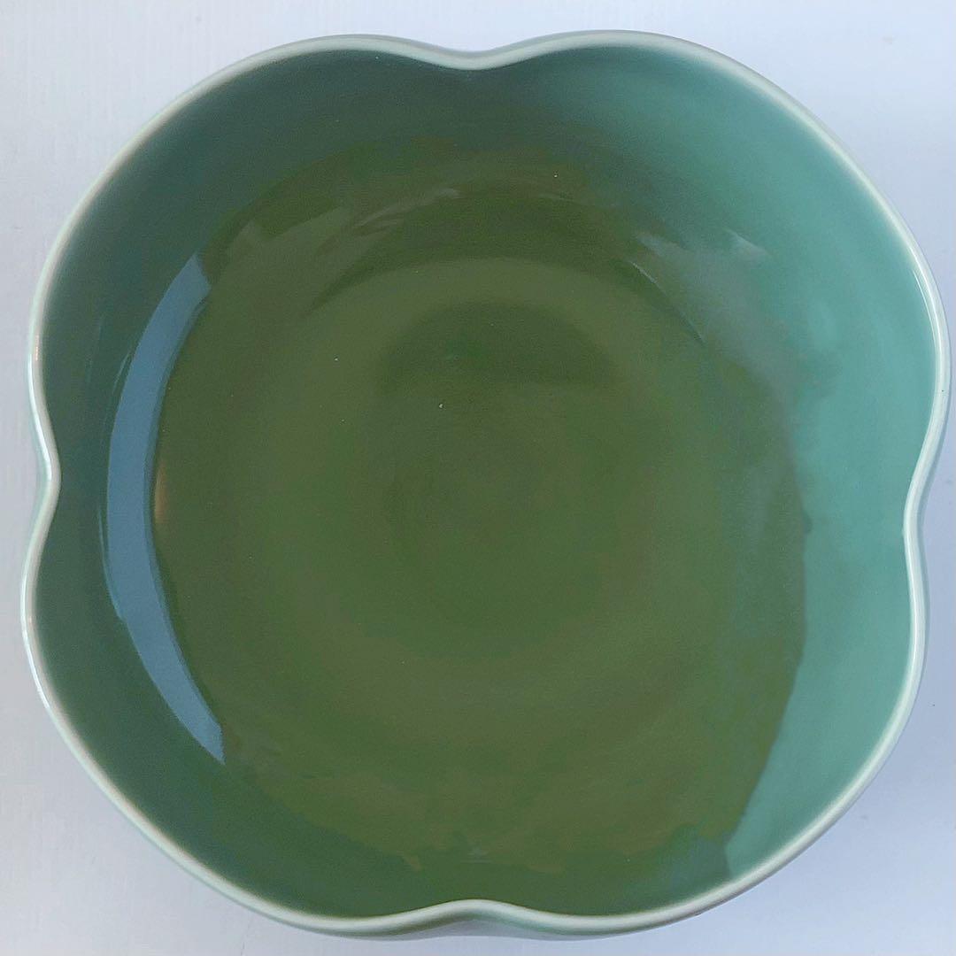 【レア】ヴィンテージ 茶道具 菓子鉢 総織 魯 花器 中鉢 青磁 日本 高級