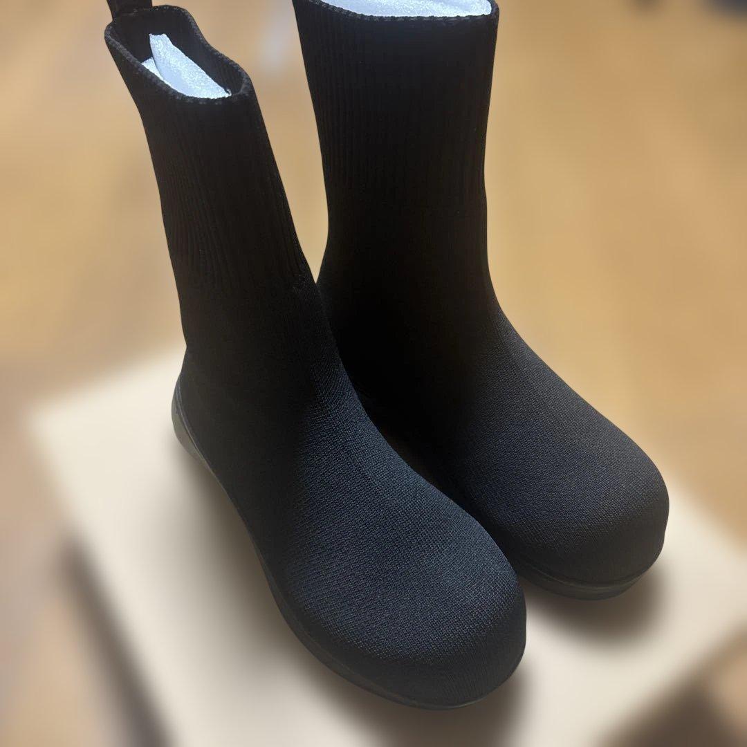 Racbaki ニットブーツ　ブラック　M