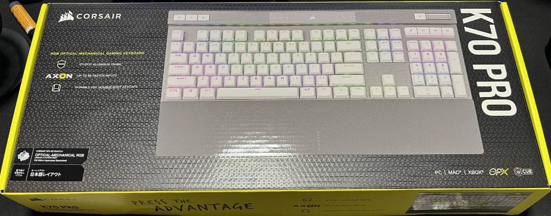 Corsair K70 PRO RGB WHITE OPX軸
