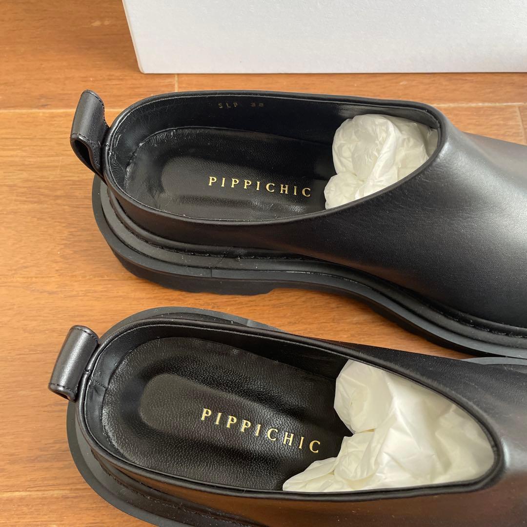 PIPPICHIC ブラック スリッポン38 PP25-HAILEY SLP 7