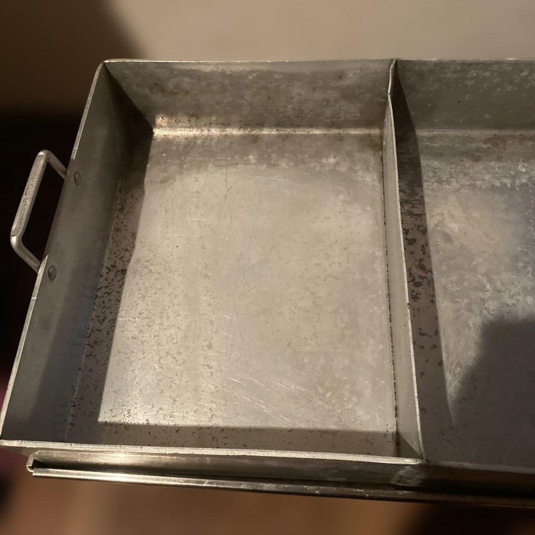 業務用大型アルミ製2分割台はステンレス製ガスを入れて使用します。