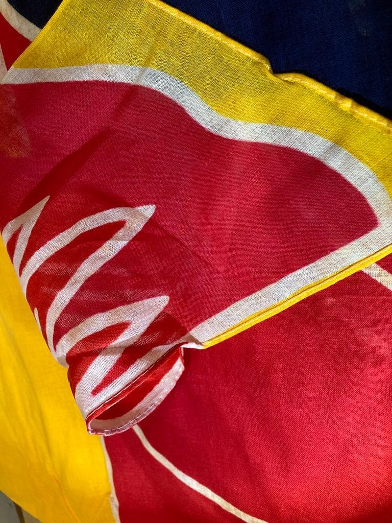 現品限り 希少　太郎鯉 鯉のぼり 赤/黄 5m 目金属製　木綿 新品 昭和レトロ