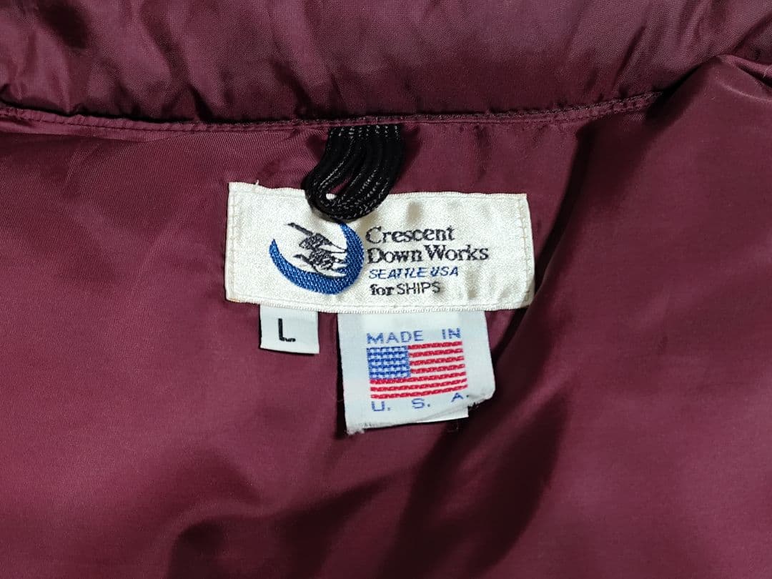 クレセントダウンワークス ダウンベスト 60/40クロス SHIPS別注