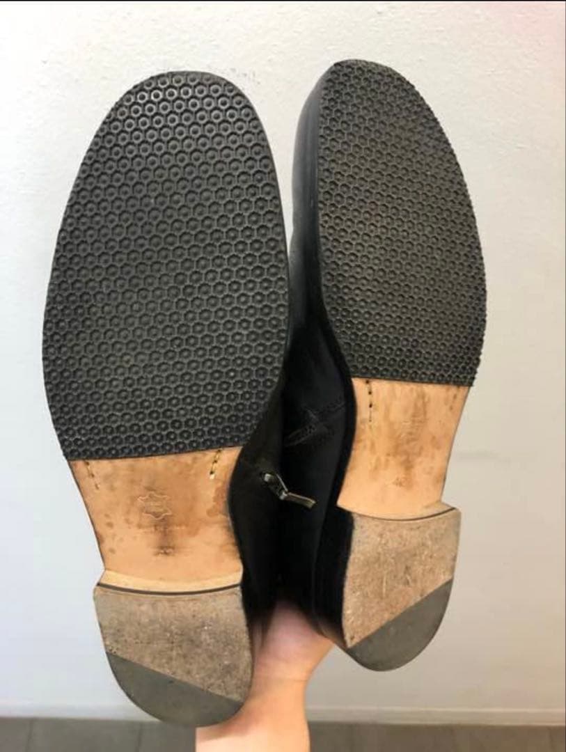 Padrone ショートサイドジップブーツ 黒 42 美品