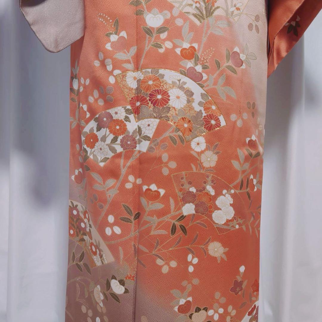 正絹　友禅　訪問着　フルセット　長沼静着物学院　ミト