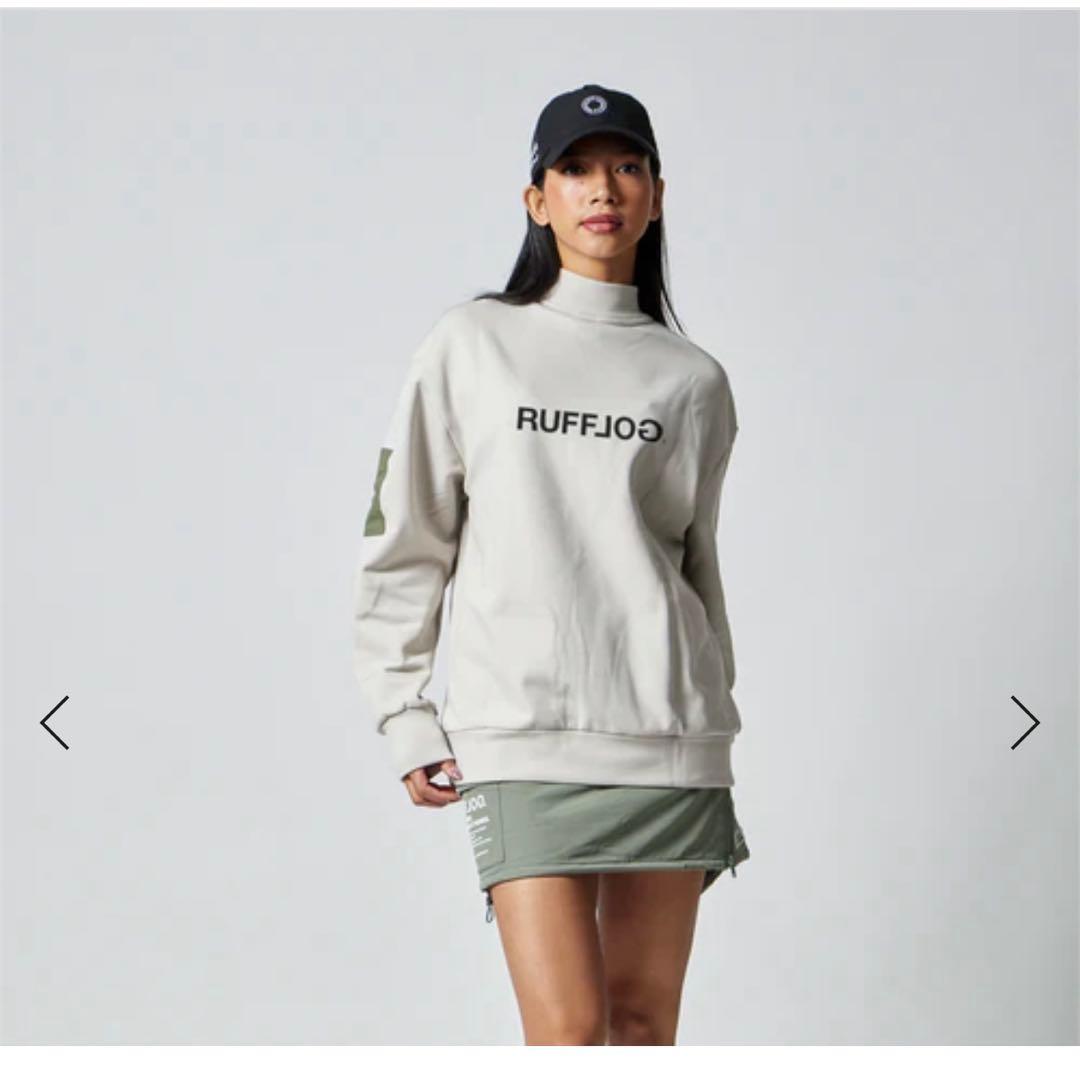RUFFLOG◾︎ラフログ◾︎MOCK NECK SWEAT BEIGE◾︎S