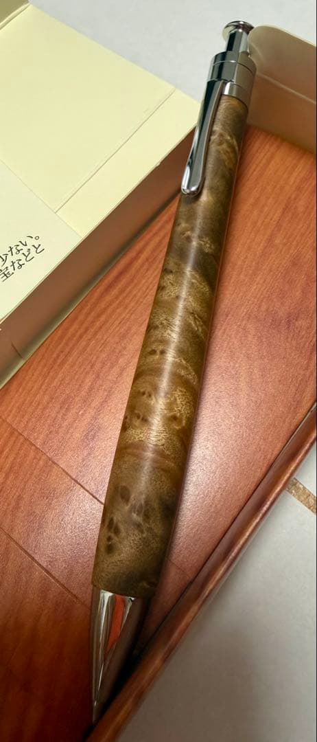 新品　真鍮タイプ　工房楔 ルーチェペン　ボールペン　 マーブルウッド　ペンシル楔